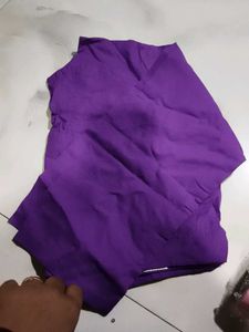 Elegant Pink Georgete Saree With Cotton Ful Blouse