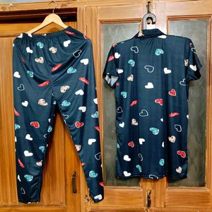 🇳🇿💫♥️ New Heart Print Pajama Set