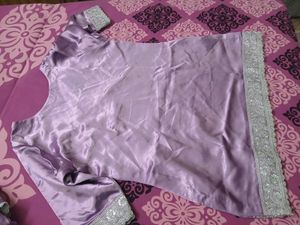Elegant Lavender Kurta Sharara
