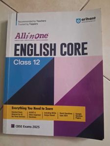 All In One CBSE Class 12 English Core Guide Book