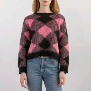 Pink Black Checkered Winter Top (FIX RATE)