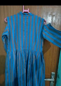Blue Striped Kurti