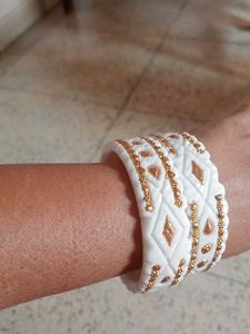 Gold Plated Fiber Sankha.