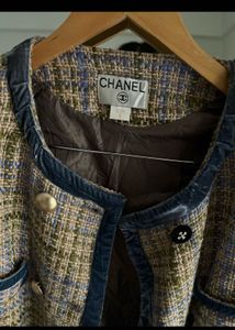 CHANEL Woven Tweed Jacket Shift DRESS
