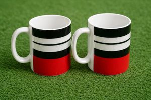 Striped Ceramic Mug Set 2