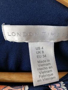 London Times Printed maxi Dress