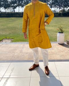*USED ONLY ONCE* Manyavar Golden Kurta