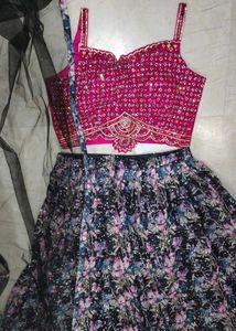 Floral Lehenga Choli🔥😍 Set party wear dress #new