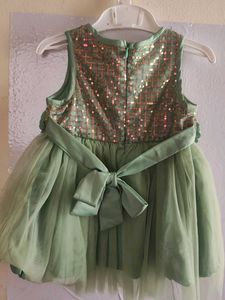 Green Sequin Tulle Dress