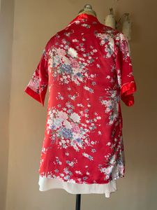 Red Floral Kimono