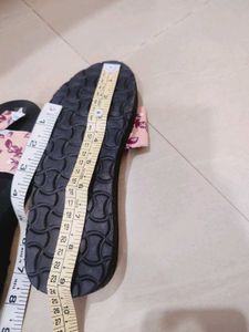 Floral Bow Slide Sandals Never Used