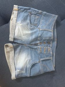 Blue Denim Shorts