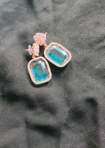 Elegant Blue Drop Earrings