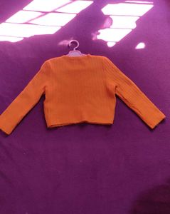 crop knitted sweater