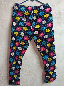 Ladies Fleece Fashion Pajama Floral Pant Dailywear