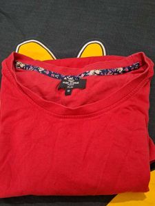 Red Casual T-Shirt
