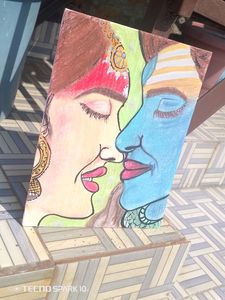 Handmade Shivji Parvati Ji Painting