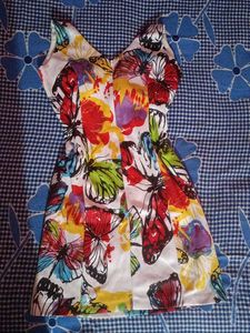 Butterfly Print Sleeveless Dress