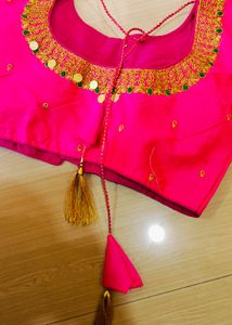 New Padded Pink Colour Wedding Blouse