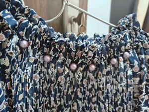 Chiffon Top Cotton Blend Inside