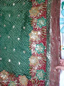 Gujarati Style Saree Sequence Work (Multi)
