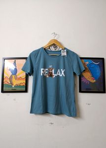 Tshirt Top For Women Trendy Print New Tag
