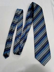 Striped Blue &amp; Gray Tie