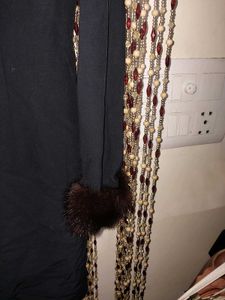 Cocktail Dress With Furr Cuffs