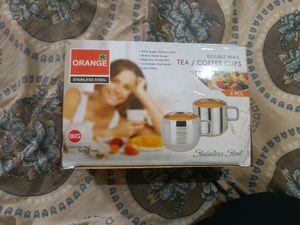 Orange Stainless Steel Brand New Tea/Coffee Cups