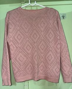 Pink Pearl Embellished Sweater
