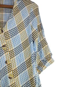 Plaid Button-Up Top