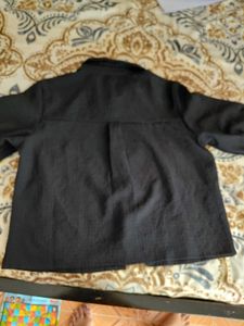 Black Crop Shirt