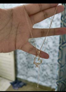 Giva Rose Gold Infinity Heart Necklace