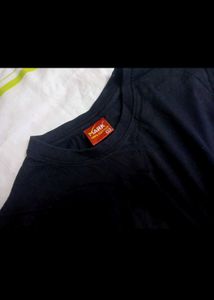 Black Plain Tshirt Pure Cotton