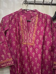 Magenta Kurta Set