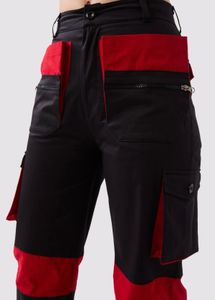 Red &amp; Black Cargo Pants and Top Size :S