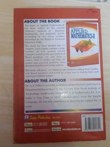 Applied Maths 1 &amp; 2 By Dr. A.k. Sinha