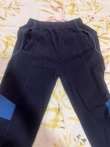 Blue Cotton Track Pants L Size