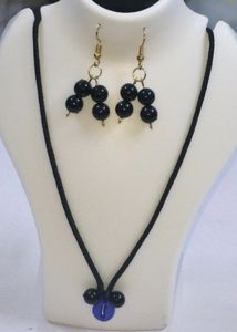 Evil Neck &amp; Eyering set black pendent High qualit