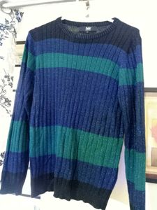 HER Women&#39;s Striped Knit Sweater