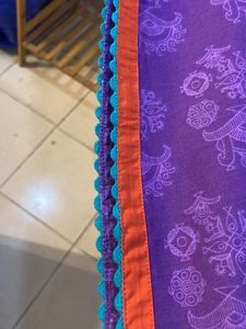 Beautiful Embroidered Cotton Kurti With Mirror