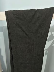 Customised Black Straight-Leg Pants