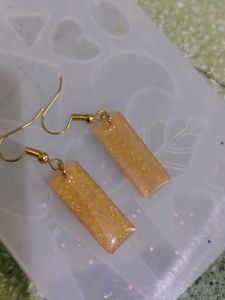 Handmade Resin Rectangle Earrings