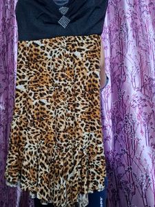 Leopard Print Party Dress