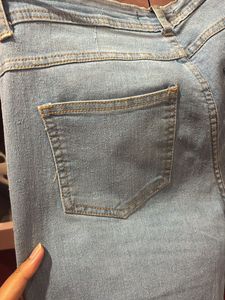 Light Blue Low Waist Boot Cut Jeans