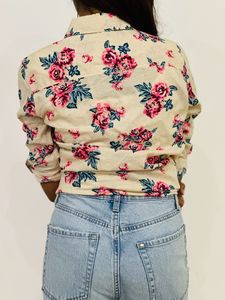White Floral Shirt