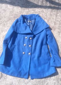 Elegant Blue Overcoat
