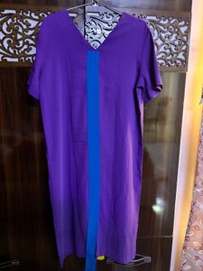Purple &amp; Yellow Colorblock Dress