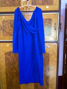 Elegant Blue Bodycon Dress