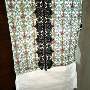 Unstitched Suit Piece Black And White